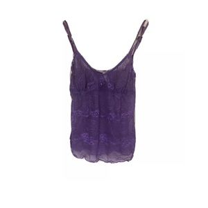 BLUSH purple lace camisole tanktop lingerie